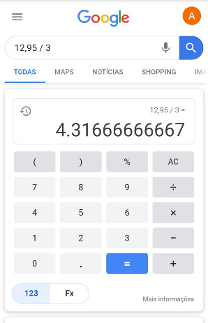Cálculo no Google